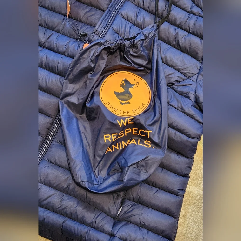 Save The Duck Puffer Jacket. Size XL. Navy. NWT - Picture 7 of 9
